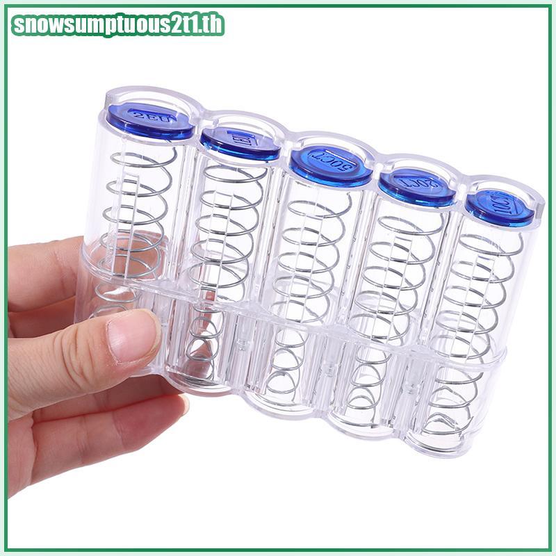 [ใหม่] Creative Storage Coins Purse Storage Box Euro Coin Dispenser Coin Holder Case [TH]