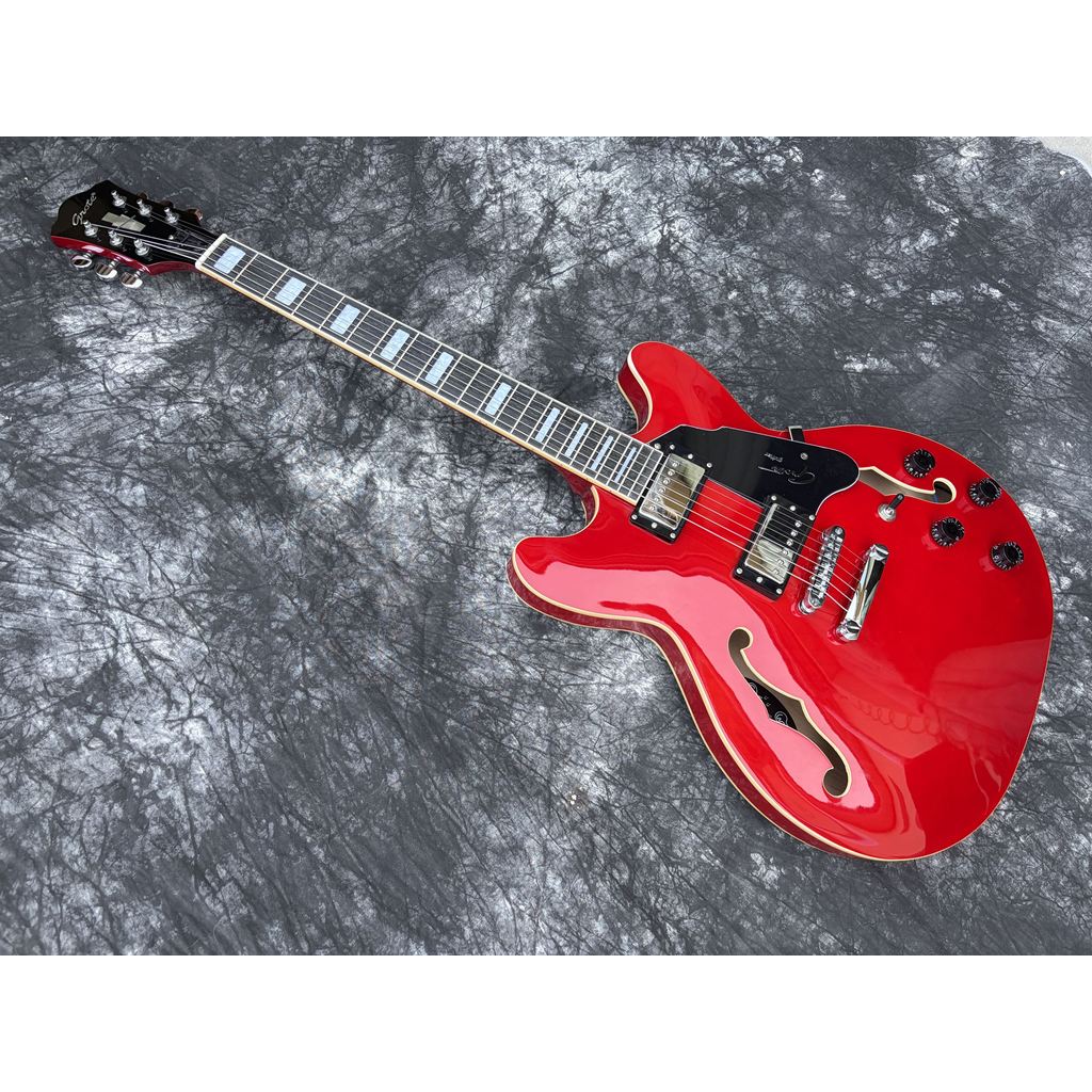 Grote ES335 กีตาร์ไฟฟ้า Semi Hollow Body Red Professional Guitar
