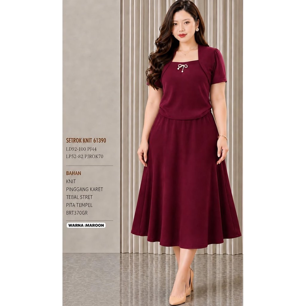 RK5N so KNIT SKIRT SET 61390 370GRAM IMPORTED CLOTHES