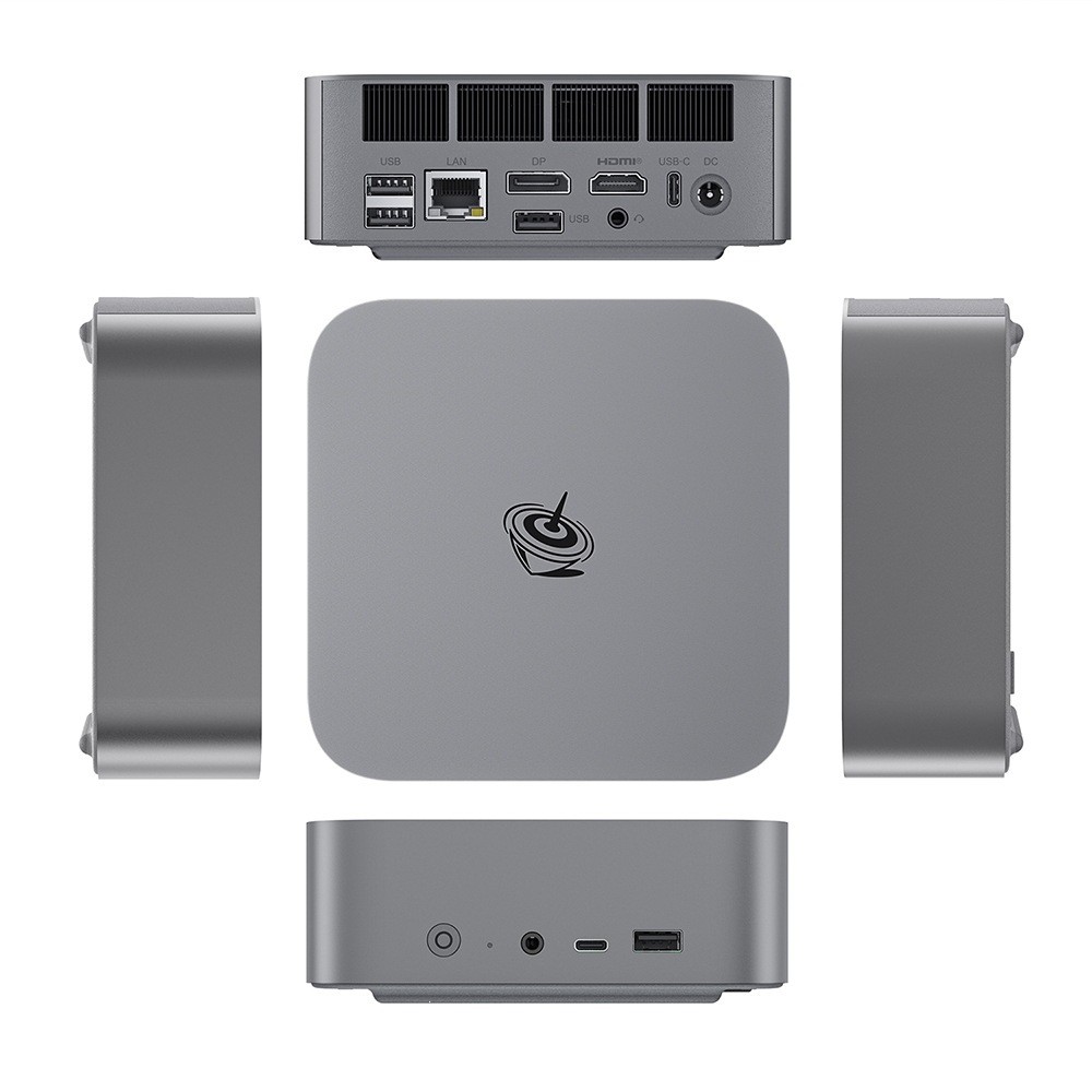 SEi14 Core Ultra5 125H จอแสดงผลสามหน้าจอเงียบ AI คอมพิวเตอร์สํานักงานโฮสต์ขนาดเล็ก