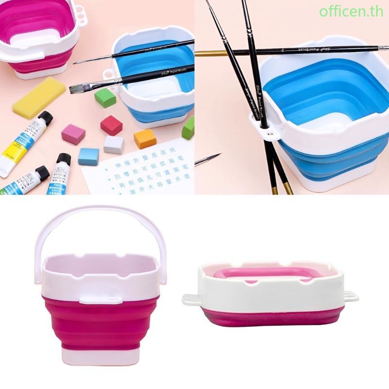 Cen Paint Brush Basin with Brush Holder Paint Brush Cleaner for Water-Based Paint Cleaner