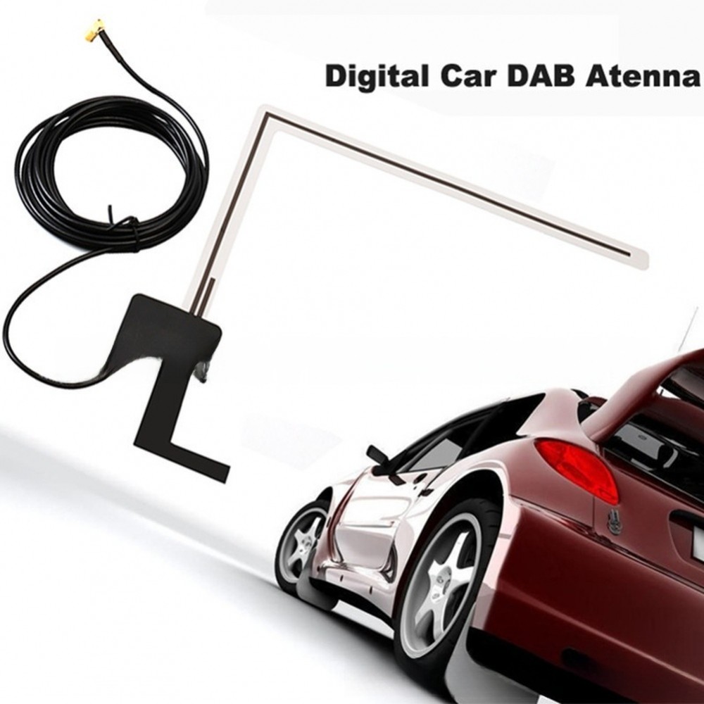 18dBi DAB เสาอากาศสําหรับวิทยุติดรถยนต์พร้อมองค์ประกอบพิมพ์ FPC และตัวยึดกระจก