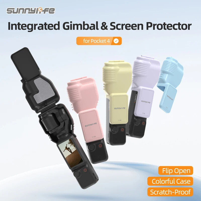กระเป๋า 4 Gimbal ป้องกันหน้าจอกรณี Anti-Scratch Flip กล่องเก็บ Quick-release สําหรับ DJI Osmo กระเป๋า 4 อุปกรณ์เสริมสําหรับกล้อง