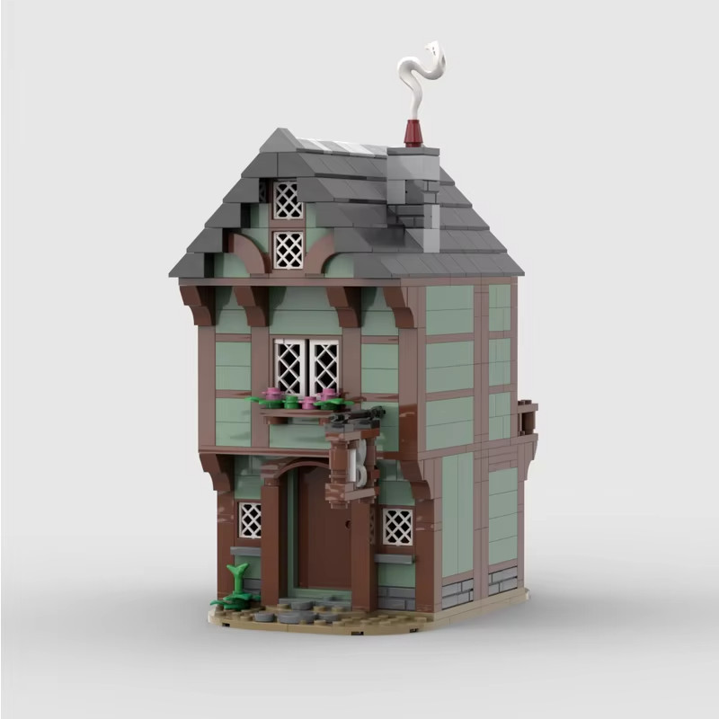 Creator Medieval Tailor House Architecture Blocks ชุดเข้ากันได้กับ "Lego" Street View ของเล่นเด็ก