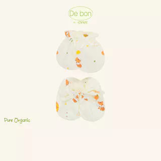 De Bon By Enfant ถุงมือ+ถุงเท้าเด็กอ่อน ลายกระรอกบอลลูน แรกเกิด-3เดือน EJ9C70+EJ9C71