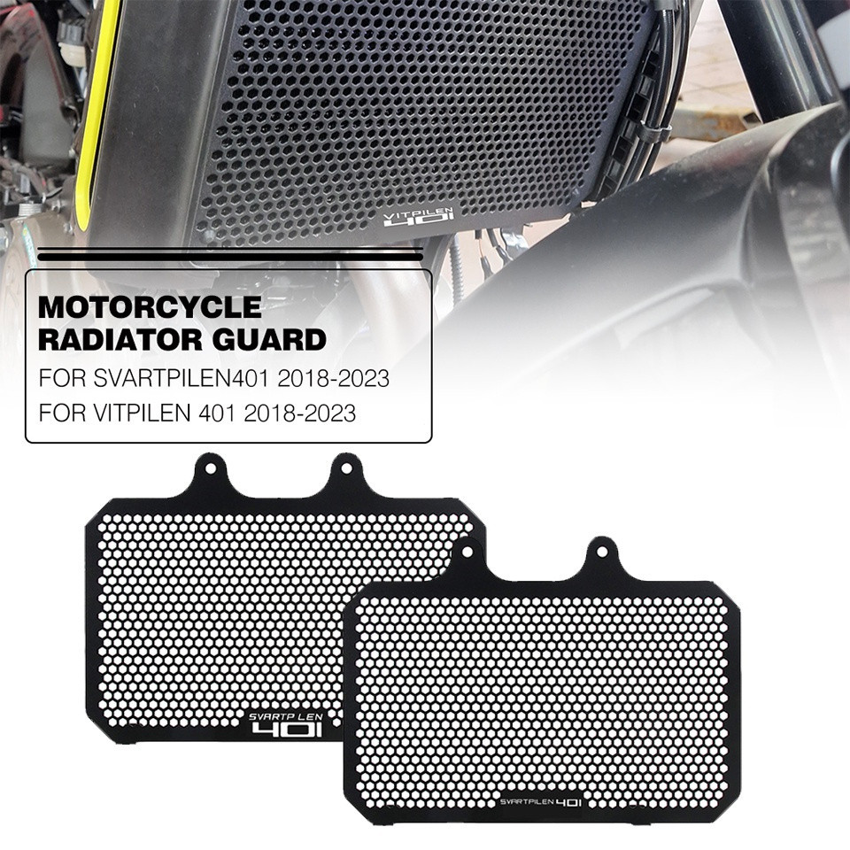 401 รถจักรยานยนต์หม้อน้ํา Grille Guard สําหรับ Husqvarna Svartpilen401 Svartpilen 401 2018 2019 2020