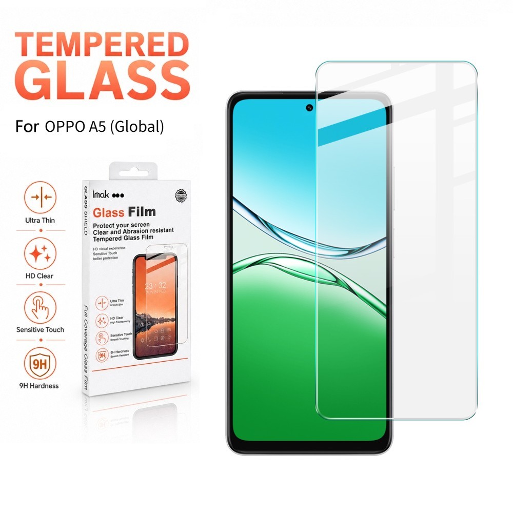 ฟิล์มกระจก สำหรับ OPPO A5 A3 A3x A2x Pro Vitality Energy Global India 5G HD ใส FM0001