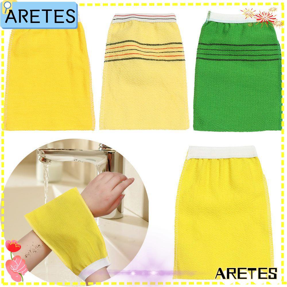 ARETS Peeling ถุงมือผ้าขนหนูอาบน้ําสปาผ้าขนหนูขัด Dead Skin Bath Exfoliating เครื่องมือ