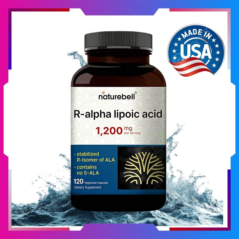 NatureBell R-Alpha Lipoic Acid, 1,00mg, 10 Capsules | High Absorption & Antioxidant Support