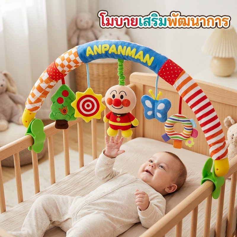 โมบายเด็ก โมบายติดเตียง ดนตรี สั่น เสริมพัฒนาการ ของเล่นเด็กแรกเกิด รถเข็น คาร์ซีท