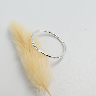 แหวนเงินแท้92.5% แหวนลวด1.5มิล แฟชั่น ลายเกลี้ยงๆ สไตล์มินิมอล Major silver : E-Ring 1.5