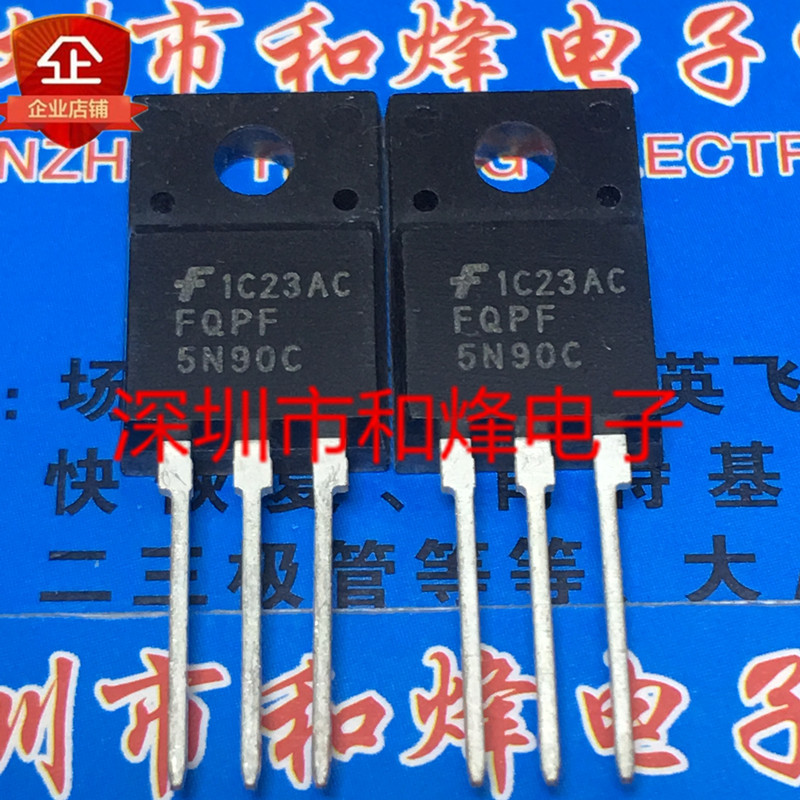 10 ชิ้น FQPF5N90C TO-220F 900V 5A วิทยุไตรโอด