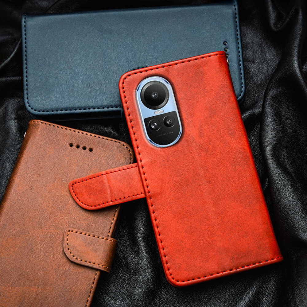 สําหรับOppo Reno10 Pro 5G CPH2531 2525 พรีเมี่ยมหนังFlip-Topเคสโทรศัพท์กระเป๋าสตางค์ในตัวผู้ถือKickstandกันกระแทกTPUด้านใน