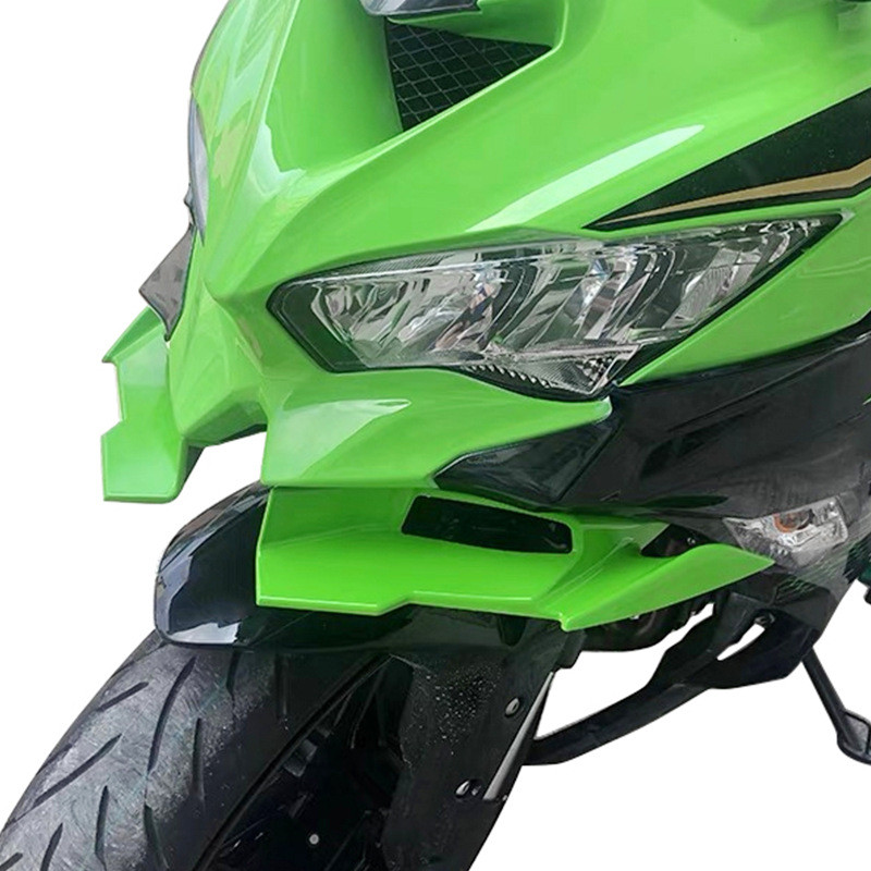 เหมาะสำหรับ Kawasaki ZX-25R ZX-4R ZX4RR รถที่ปรับแต่งแล้ว หัวหน้าชุดไฟหน้า ปากนก ปีกควบคุมลม ฝาครอบร
