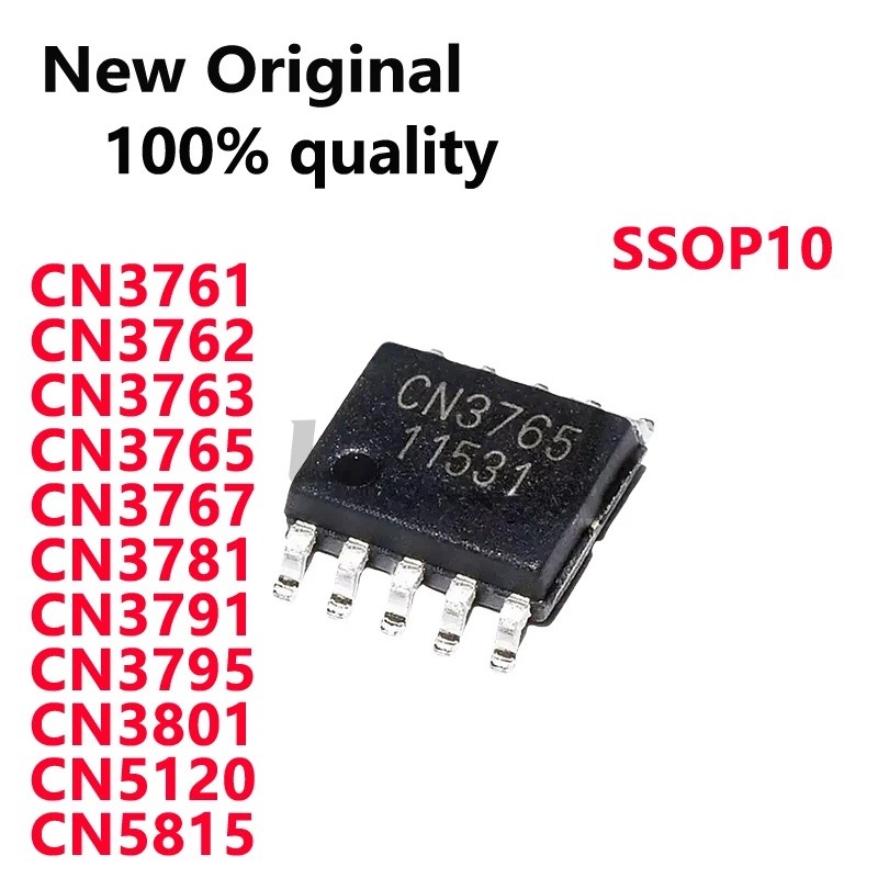 5PCS CN3761 CN3762 CN3763 CN3765 CN3767 CN3781 CN3791 CN3795 CN3801 CN5120 CN5815 SSOP10 ชิป IC ในสต