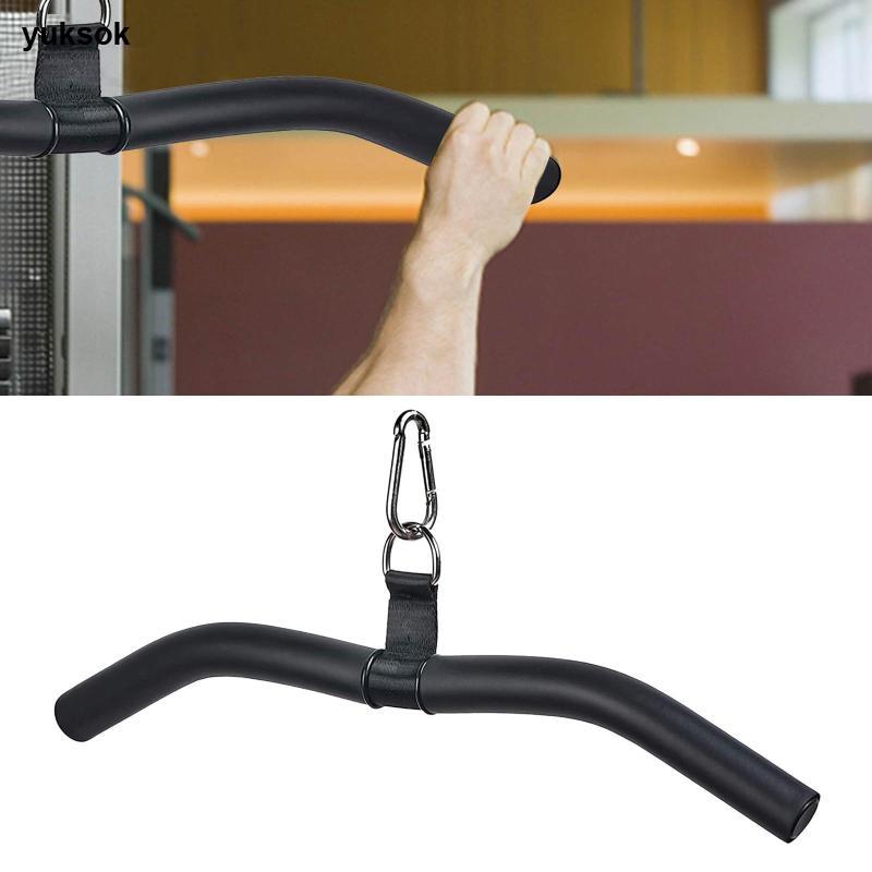 Yuksok Gym Fitness Lat Pull Down Bar Pully Cable Machine T-Bar Handle Grip อุปกรณ์