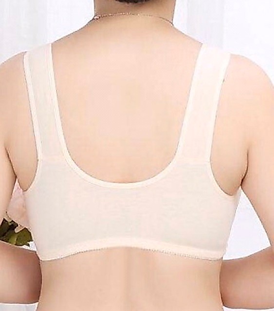 พร้อมส่ง เสื้อในซิปหน้าผ้าคอตตอน ไม่มีฟองน้ำไม่มีโครง รูปที่ 3
