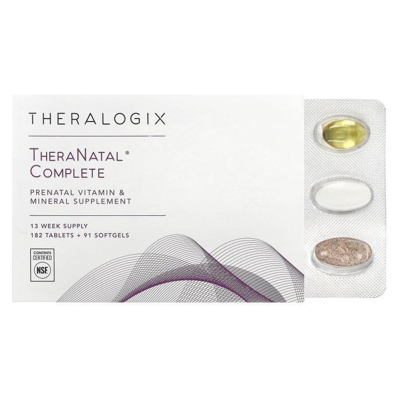 US นําเข้า Theralogix Prenatal Vitamins และ Mineral Tonics บรรจุ Methyl Folic Acid Vitamin D นําเข้า