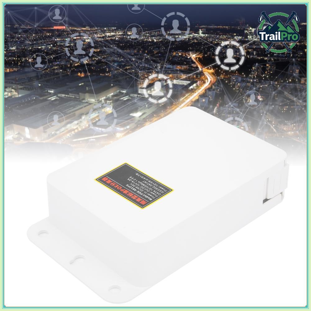 TrailPro POE Injector Splitter 48V ถึง 12V โมดูลจ่ายไฟสำหรับการตรวจสอบกล้องวงจรปิด IP