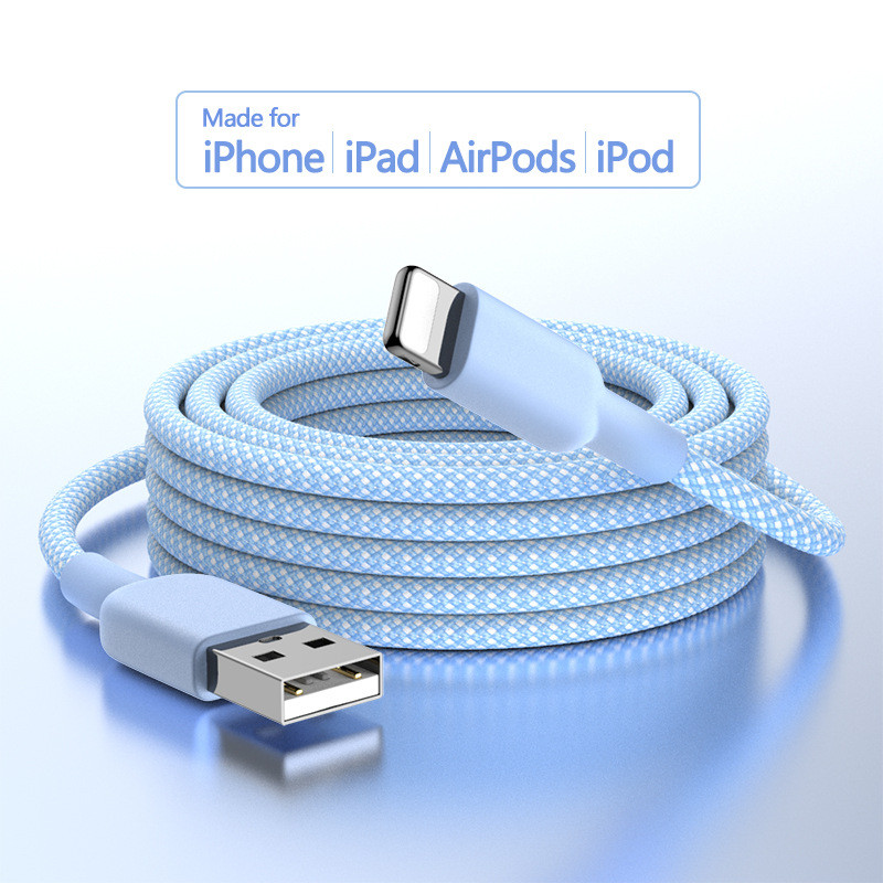 สายชาร์จ Apple-4 สายเคเบิลข้อมูลแบบถัก Macaron สายชาร์จเร็วเหมาะสําหรับ Apple-4 สายชาร์จ 2026.7.2