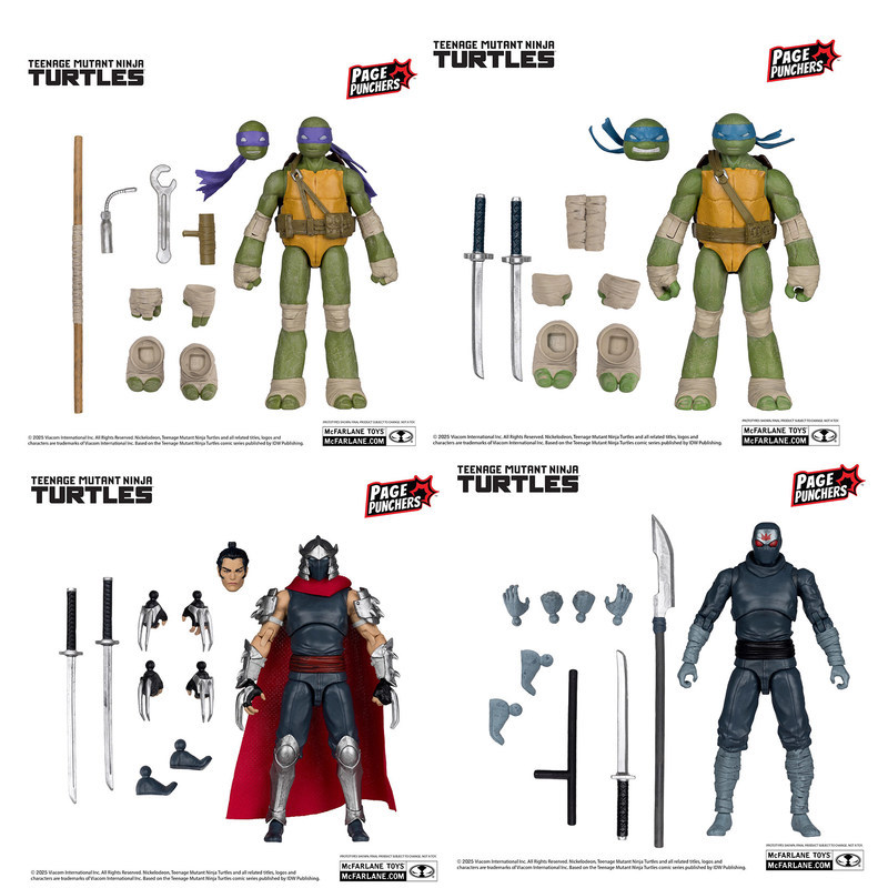 Authentic McFarlane 5" TMNT Shredder Leonardo Original Action Figure