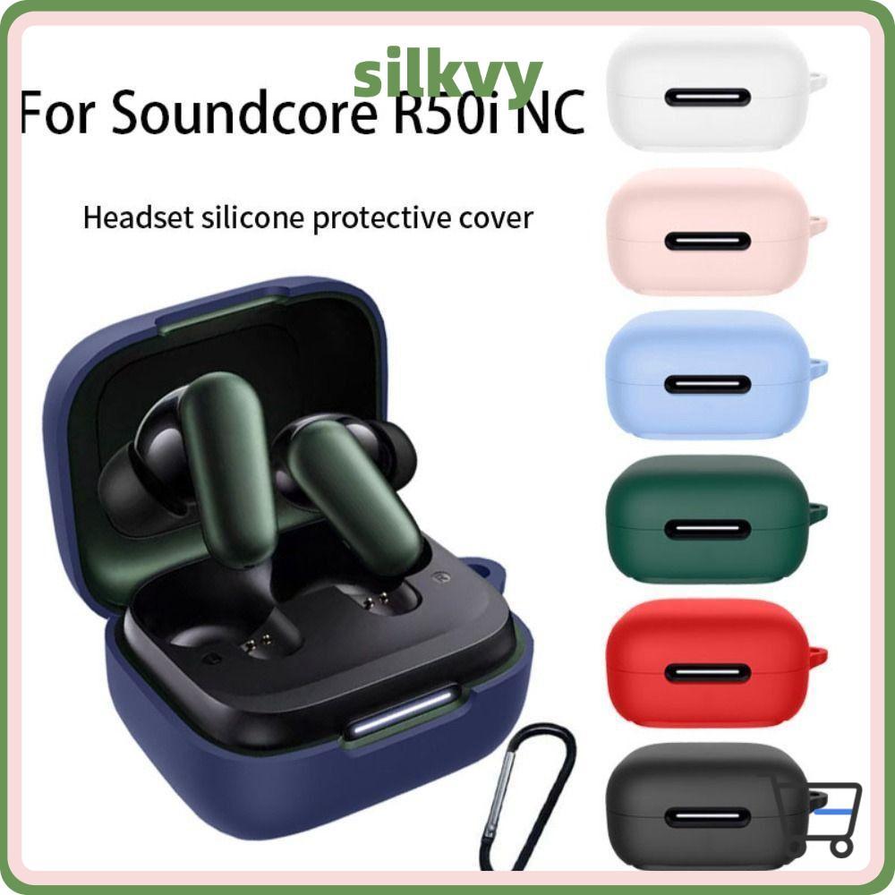 SILKY เคส สําหรับ Anker Soundcore R50i NC/ P30i เคสกันรอย เคสหูฟังสําหรับ สายคล้องคอ หูฟังไร้สาย หูฟ