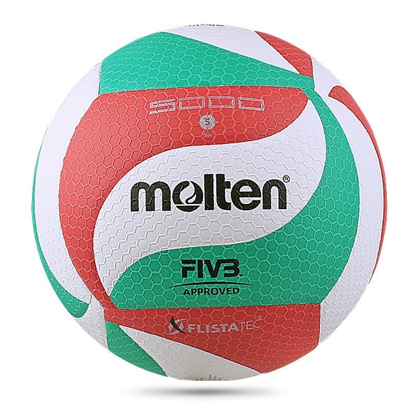 Molten Molten Volleyball v5m5000 Soft Volleyball No. 5 ปู่ การแข่งขันในร่มการฝึกอบรมวอลเลย์บอล 4500 