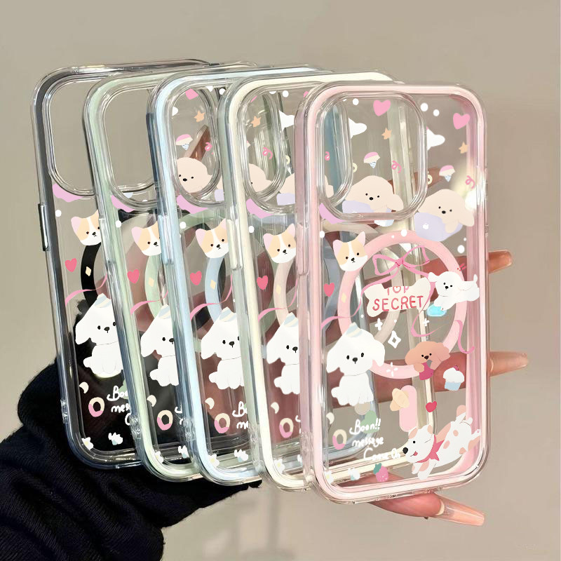 Snap&Co เคสกันกระแทกแม่เหล็ก MagSafe ลายแฟชั่นสาวๆ ดีไซน์ใหม่ สำหรับ iPhone 17Pro Max 16Pro Max 15Pro Max 14Pro 13PRO