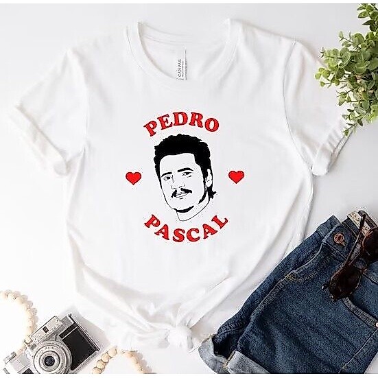ตลก Pedro Pascal เสื้อ Tribute Celebrity เสื้อยืด Unisex สําหรับแฟนๆ