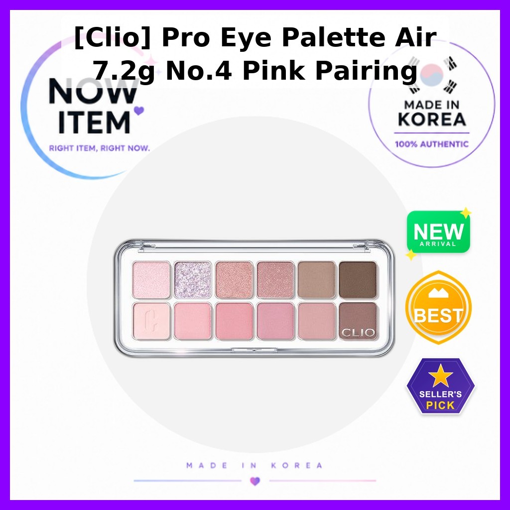 [Clio] Pro Eye Palette Air 7.2g No.4 Pink Matching / Korean Eyeshadow Palette / Pink Shades / ของแท้