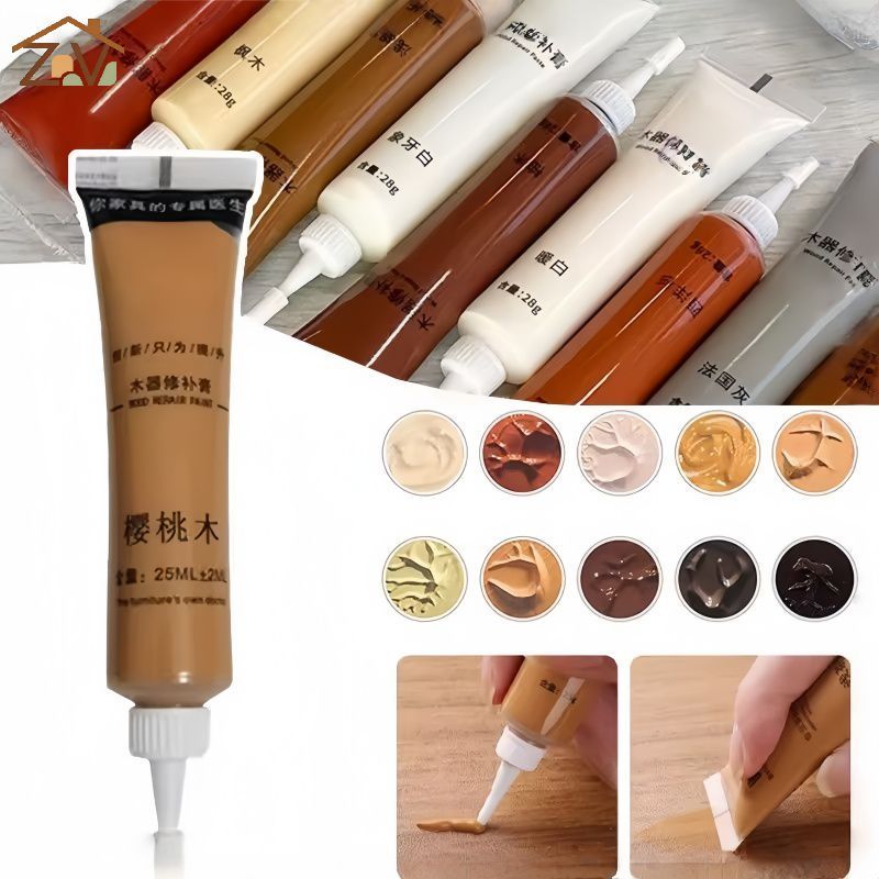 กระจกซ่อมเฟอร์นิเจอร์ไม้ 10 เฉดสี อุดรอยตรวจรอยแตกโต๊ะตู้ไม้ แห้งและไม่ทิ้งร่องรอย COD