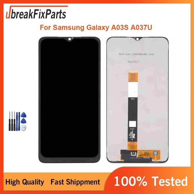 LCD ใหม่สําหรับ Samsung Galaxy A03S A037U จอแสดงผล LCD Touch Screen Assembly สําหรับ Samsung A03S LC
