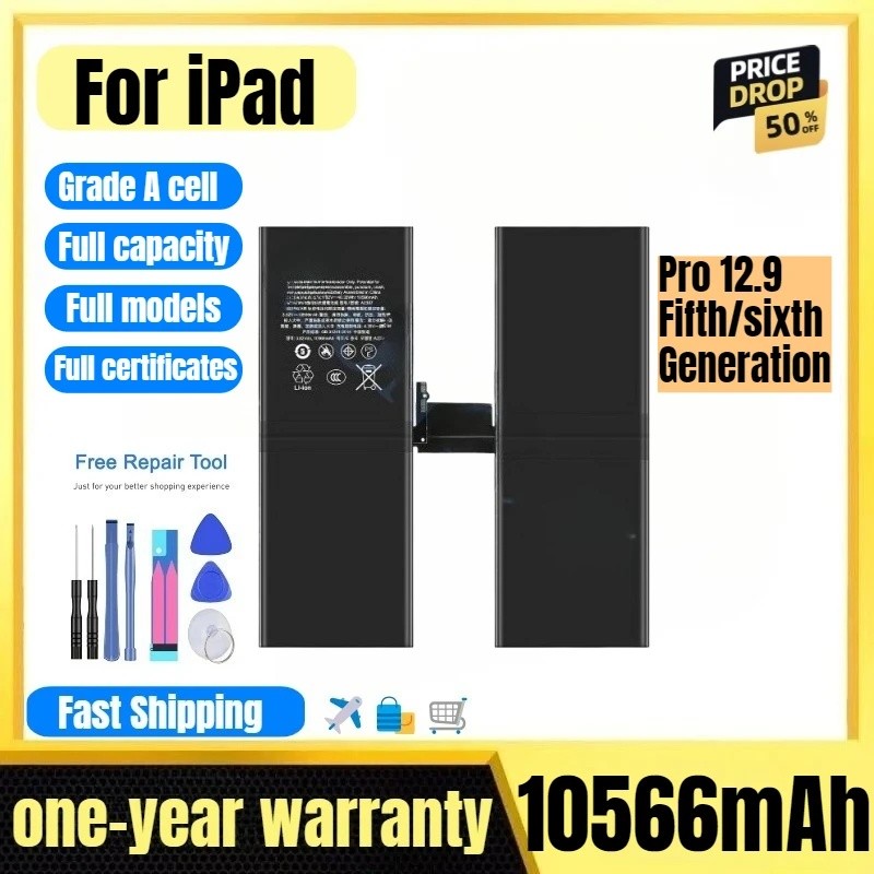 A2461/A2379/A2387/A2378 สําหรับ IPad Pro 12.9 Fifth/sixth Generation แท็บเล็ตแบตเตอรี่คุณภาพสูงความจ