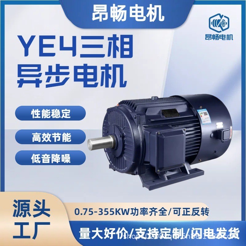 YE4 สาม-Phase Abnormal Step Motor Mechanical Source Motor ผู้ผลิตมอเตอร์ 1.1/1.5/2.3/160