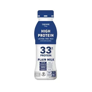 ซันชายน์แดรี่ ไฮโปรตีนจืด Sunshine High Protein Plain 340ml.