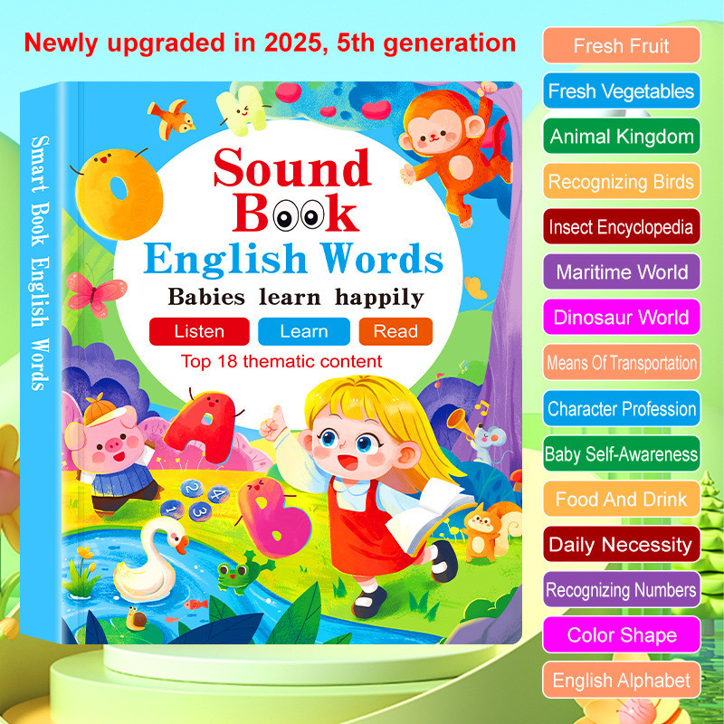TiKTOK ขายดี Early Education Children English Voice Finger Reading OZON Toy