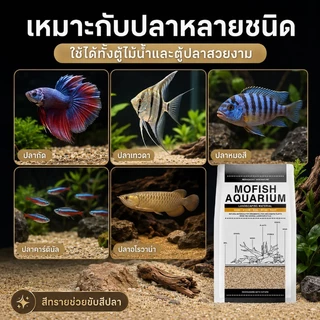 COD ทรายตกแต่งตู้ปลา ใช้งานง่าย สะอาด ไม่ขุ่นน้ำ สำหรับตู้ปลาทุกขนาด ได้จากธรรมชาติ หลายสีให้เลือก สวยงาม ปลอดภัย 2.5KG