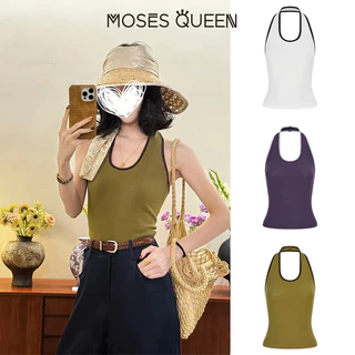 MOSESQUEEN เสื้อแจ๊กเก็ตฤดูร้อนแบบไม่มีคอปกแบบเปิดหลังแบบหลายสีย้อนยุค, ชั้นใน, เสื้อแขนกุดชั้นฐาน #63967