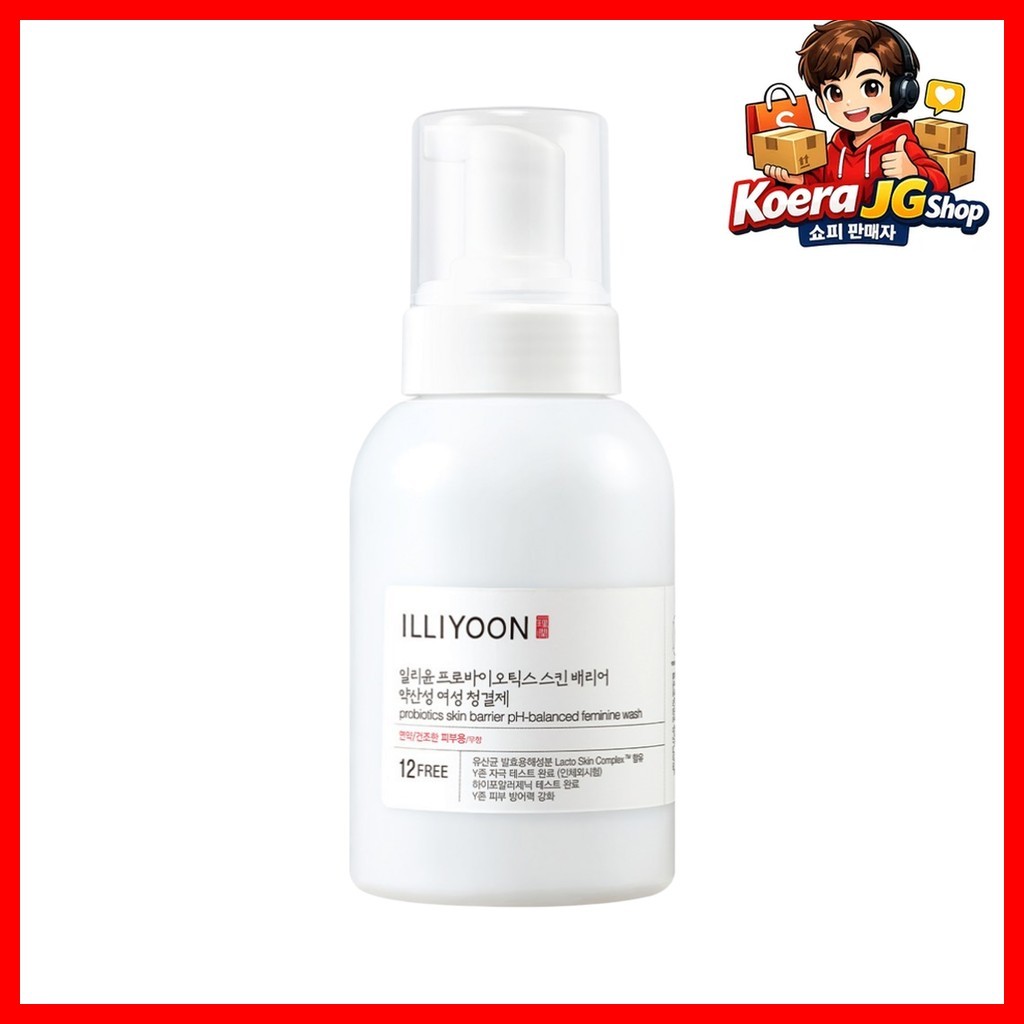 [illyoon] Probiotics Skin Barrier pH-Balanced Feminine Wash, 300ml, 1 ชิ้น / Korean Feminine Wash by