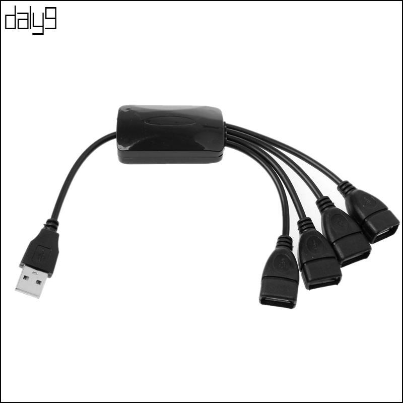 Dal ทนทาน USB 2 0 HUB 480Mbps Hub Splitter 25 ซม. สาย USB ความยาวฮับ USB