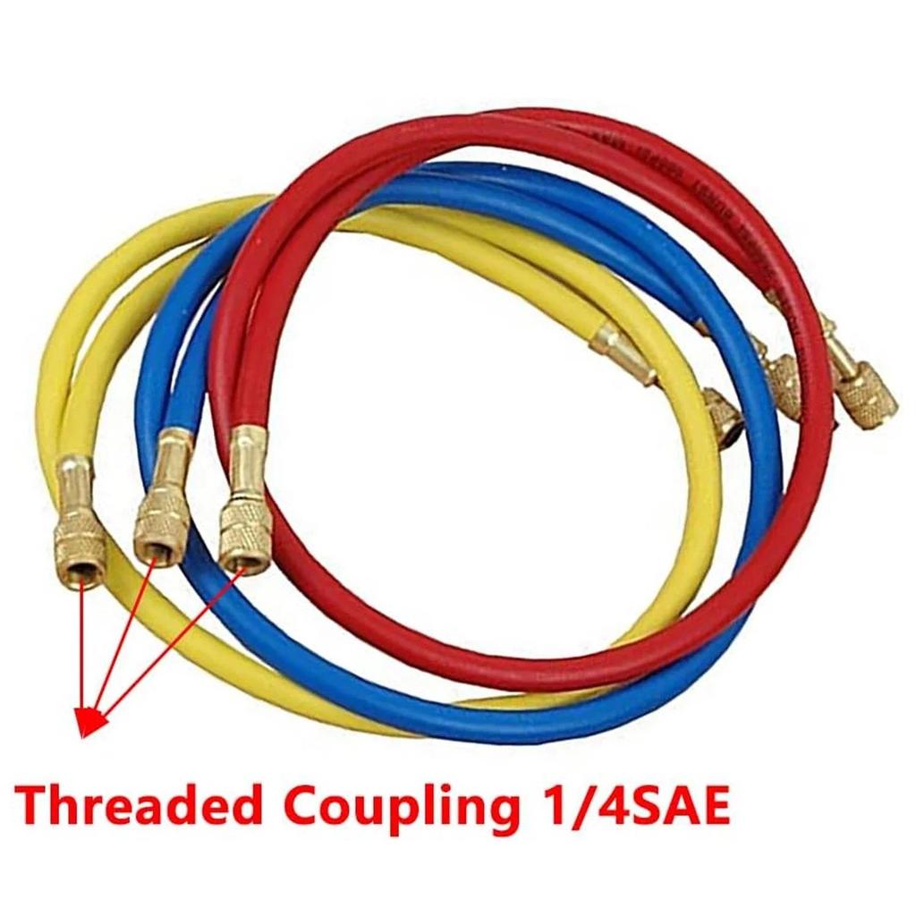 0.9M-1.8M AC ชาร์จท่อชุดท่อ Low Loss อุปกรณ์สําหรับ R134A R12 R22 สารทําความเย็นเครื่องปรับอากาศ Man