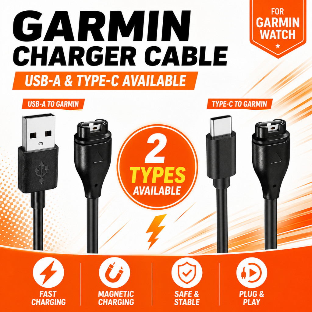 สําหรับ Garmin Smart Watch สายชาร์จ USB Fenix 5 & 6 / Forerunner 935/945/245 / Vivoactive 3 / Instinct / Venu / CHARGER