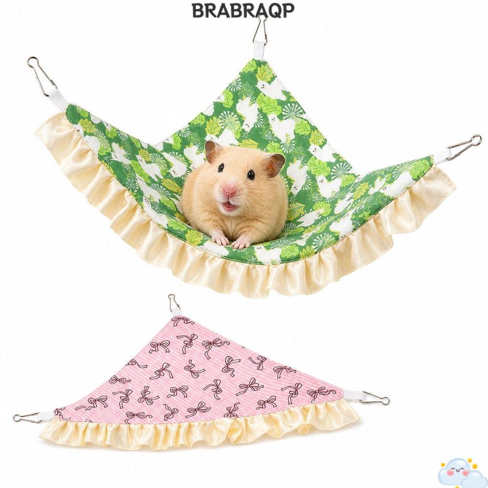 BRABRAA PET Hammock, Compact Metal Small Pet Hammock, Breathable Breathable Corner Hanging Corner Be