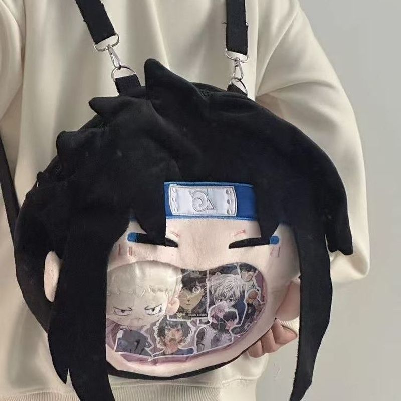 NARUTO/Sasuke Uchiha/NARUTO Uchiha Sasuke Storage กระเป๋าเป้สะพายหลังขนาดใหญ่ความจุ/Itabag