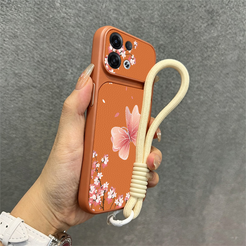 สําหรับ vivo y200i y300i y600 y500 y300 pro y36 y27 y31d 4g y500i 5g หนังเคสโทรศัพท์พร้อมเชือกเส้นเล