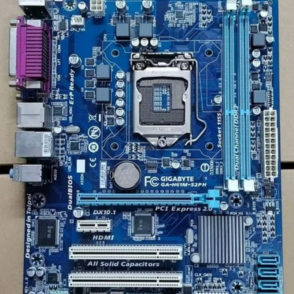 Gigabyte h61m-s2ph h61m แบบบูรณาการพอร์ตการพิมพ์ com HDMI VGA Dual PCI Slot อุตสาหกรรมควบคุมเมนบอร์ด