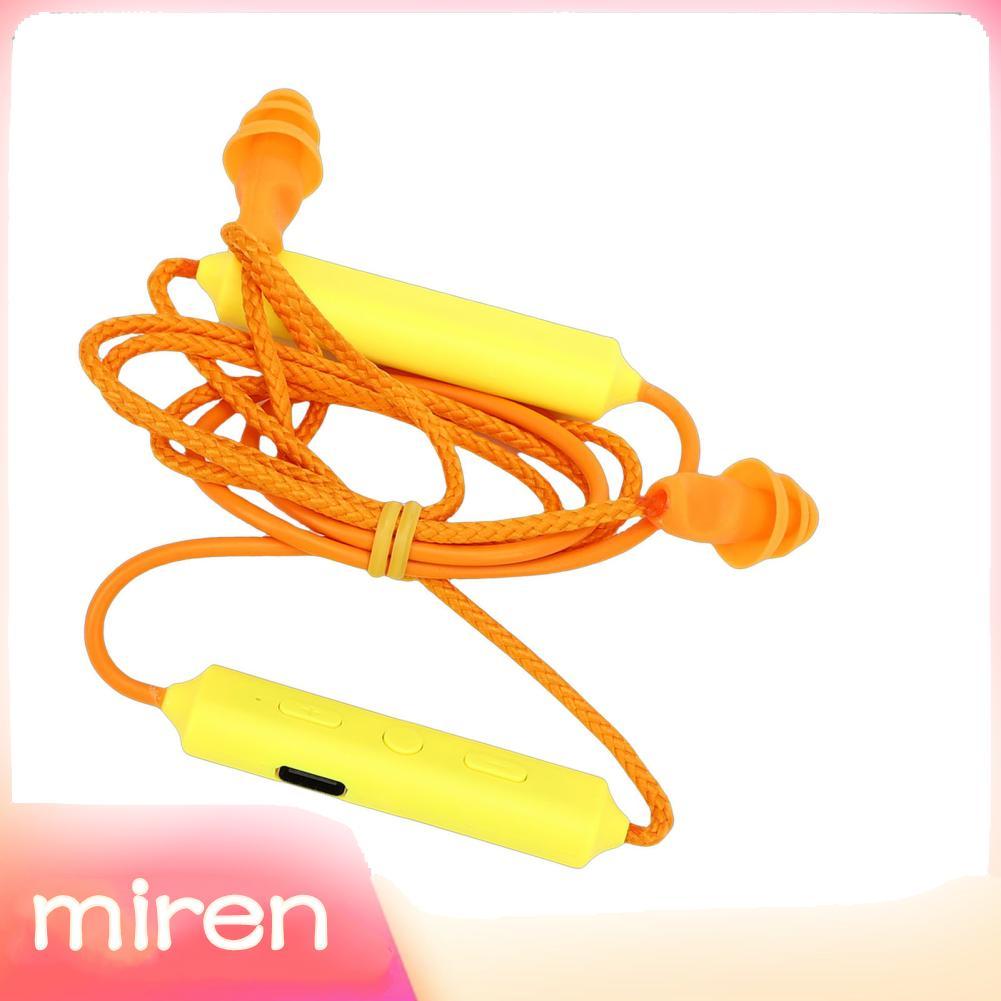 Miren-th Miren-th Gugxiom หูฟังบลูทูธทำงานลดเสียงรบกวน 29dB หูฟังแบบคล้องคอไร้สายพร้อมไมโครโฟน 20H เ