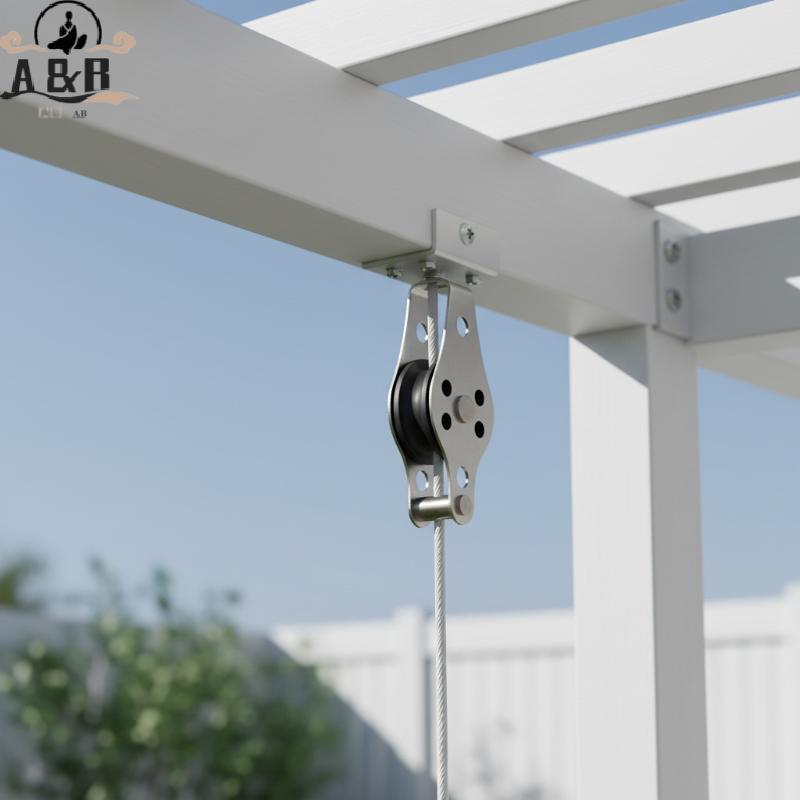 [A&B] 304/316 สแตนเลส 608 ไนลอน Sheave Pulley 1 PC Single Lashing Eye สําหรับสวนแขวนตะกร้ายกเชือกปรั