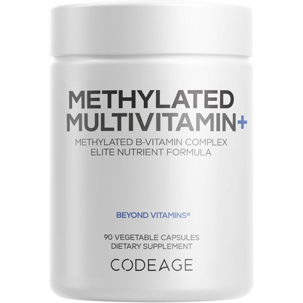 Codeage Methylated Multivitamin อาหารเสริม - B-Vitamin, Vitamin A, C, D, E, K2, B12 Methylcobalamin 