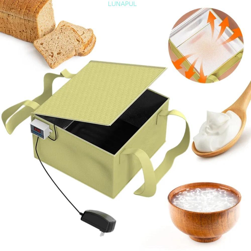 LUNAPUL Dough Proofing Box, พร้อมแผ่นทําความร้อนที่แม่นยําควบคุมอุณหภูมิ Bread Proofer, อเนกประสงค์พ
